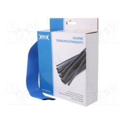 1 rol x BM GROUP - GBS254MBL - Heat shrink sleeve, glueless, 2: 1, 25.4mm, L: 3.5m, polyolefine