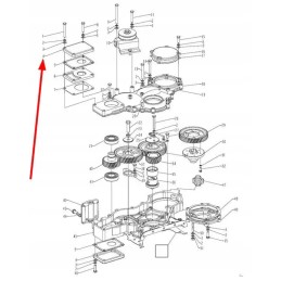 490bt 16014 hydraulic pump end cover