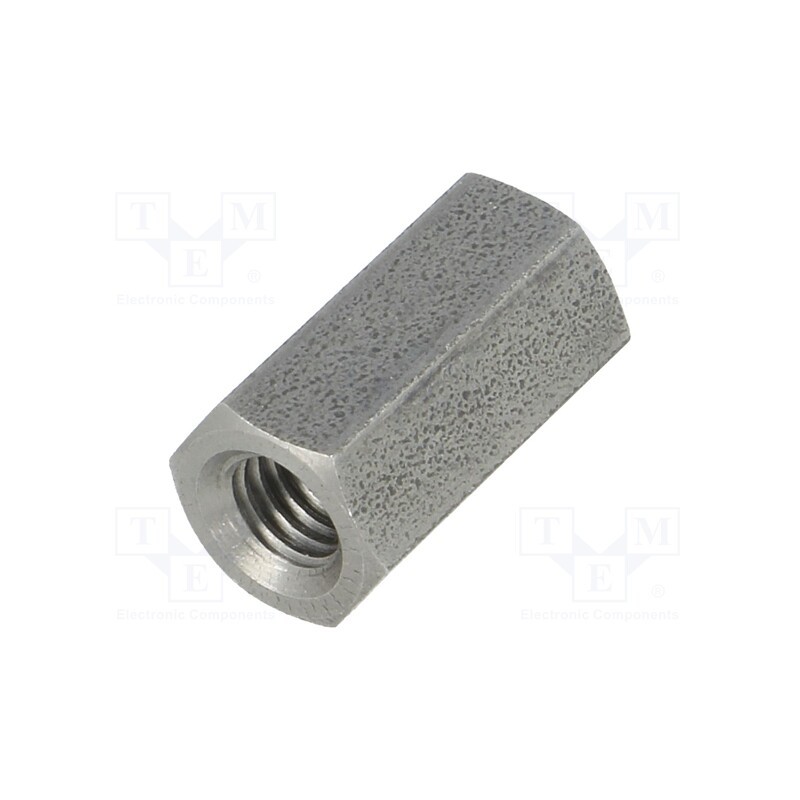 10 pcs x DREMEC - 148X15 - Screwed spacer sleeve, 15mm, Int.thread: M5, hexagonal