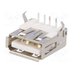1 pcs x ATTEND - 205B-DAN0-R - Socket, USB A, THT, angled 90°
