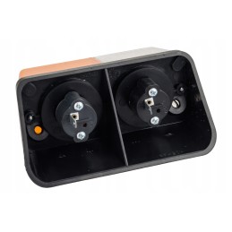 Left front lamp t 25, plastic with a gasket