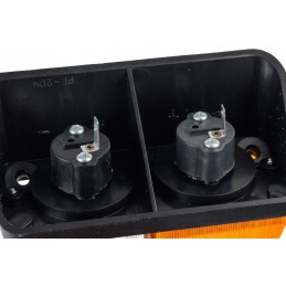 Left front lamp t 25, plastic with a gasket