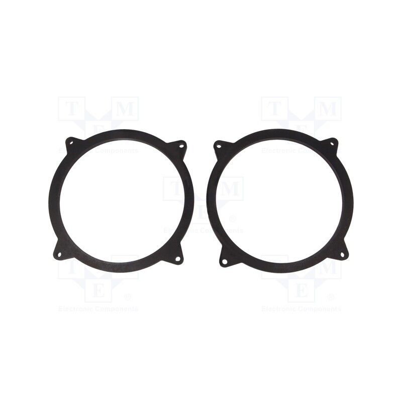 1 set x BASSER - DMMERC09 - Spacer ring, MDF, 165mm, Mercedes, impregnated, 2pcs.