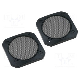 1 set x PER.PIC. - GR00006-05 - Loudspeaker grille, 100mm, metal, 2pcs.
