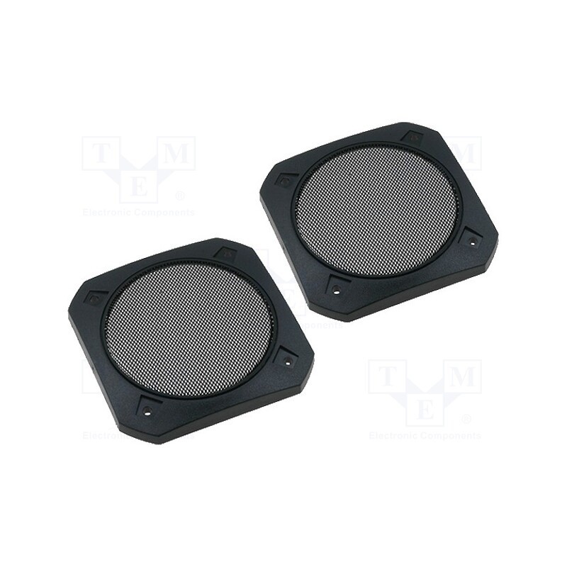 1 set x PER.PIC. - GR00006-05 - Loudspeaker grille, 100mm, metal, 2pcs.