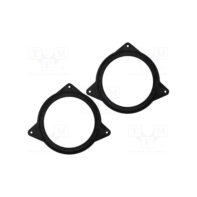 1 set x BASSER - DMTOYO02 - Spacer ring, MDF, 165mm, Toyota, impregnated, 2pcs.