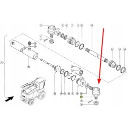 668997 0 steering cylinder ball joint