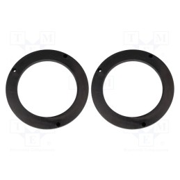 1 set x BASSER - DMAUDI08 - Spacer ring, MDF, 165mm, Audi, impregnated, 2pcs.