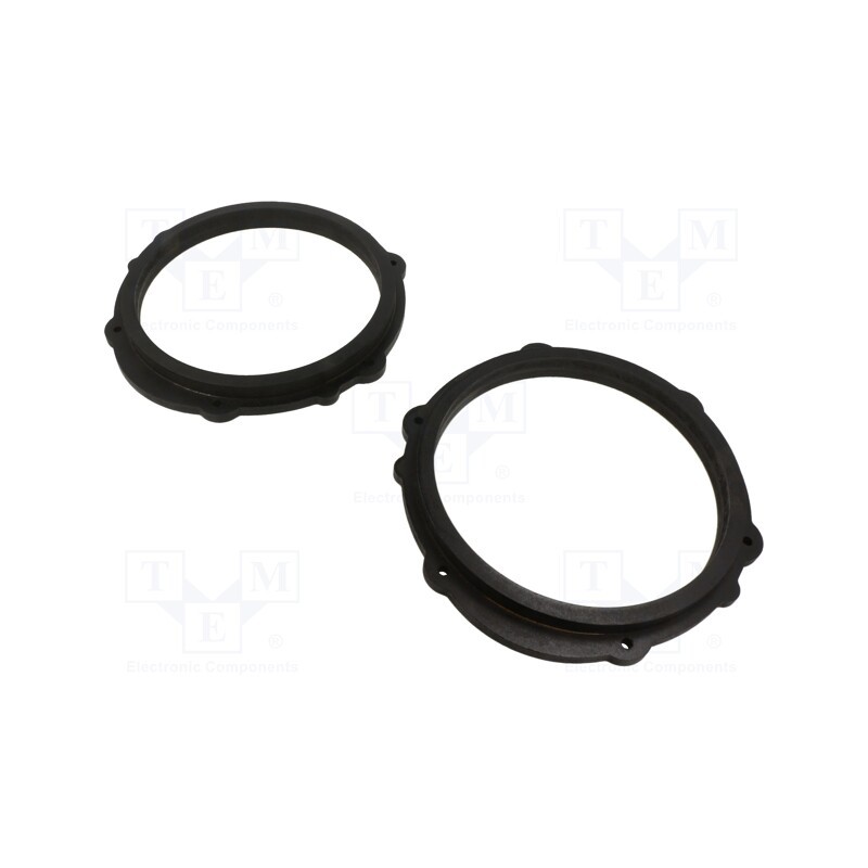 1 set x BASSER - DMPORS03 - Spacer ring, MDF, 200mm, Porsche, impregnated, 2pcs.