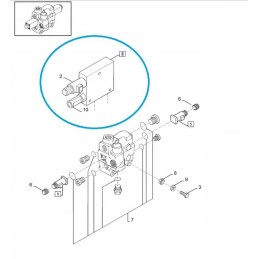 Hydraulic valve new holland 9831828 cnh
