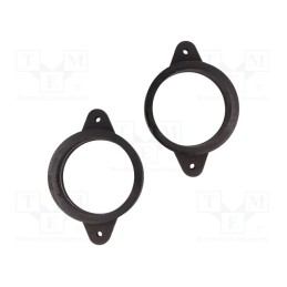 1 set x BASSER - DMAUDI09 - Spacer ring, MDF, 87mm, Audi, impregnated, 2pcs.