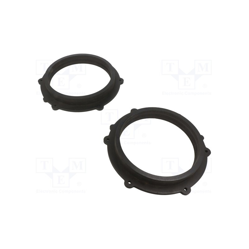 1 set x BASSER - DMPORS01 - Spacer ring, MDF, 200mm, Porsche, impregnated, 2pcs.