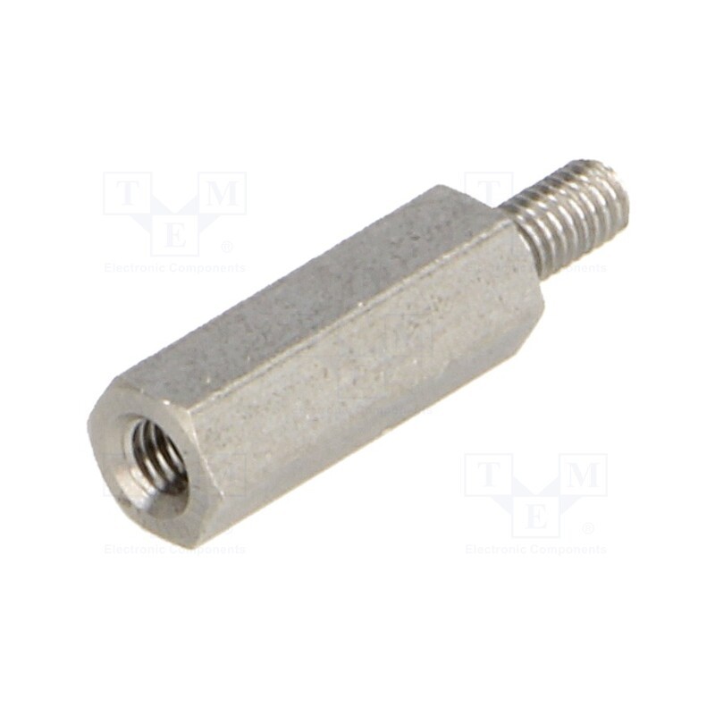 10 pcs x DREMEC - 244X15 - Screwed spacer sleeve, 15mm, Int.thread: M3, Ext.thread: M3