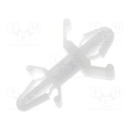 10 pcs x FIX&FASTEN - FIX-CBS-8 - PCB distance, polyamide, L: 7.9mm, latch/latch, natural, UL94V-2