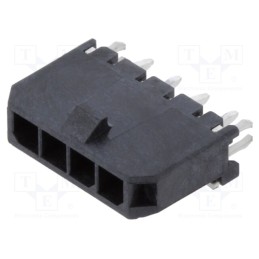 1 pcs x MOLEX - 436500418 - Socket, wire-board, male, Micro-Fit 3.0, 3mm, PIN: 4, 5A