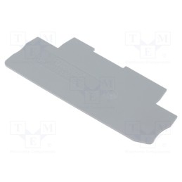1 pcs x PHOENIX CONTACT - D-PTT 1,5/S-2MT-0,8 - 3210353 - End plate, grey, Width: 0.8mm, Ht: 34.9mm, L: 86mm