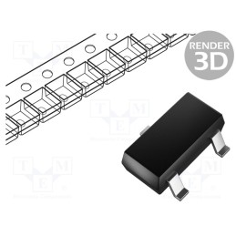 25 pcs x DIOTEC SEMICONDUCTOR - BZX84C18 - Diode: Zener, 0.3W, 18V, SMD, , SOT23, single diode