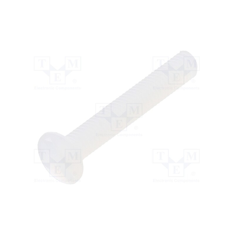 10 pcs x DREMEC - 8G203M3X20 - Screw, M3x20, 0.5, Head: countersunk, slotted, 1mm, polyamide