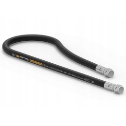 Smooth hydraulic hose with thread seal