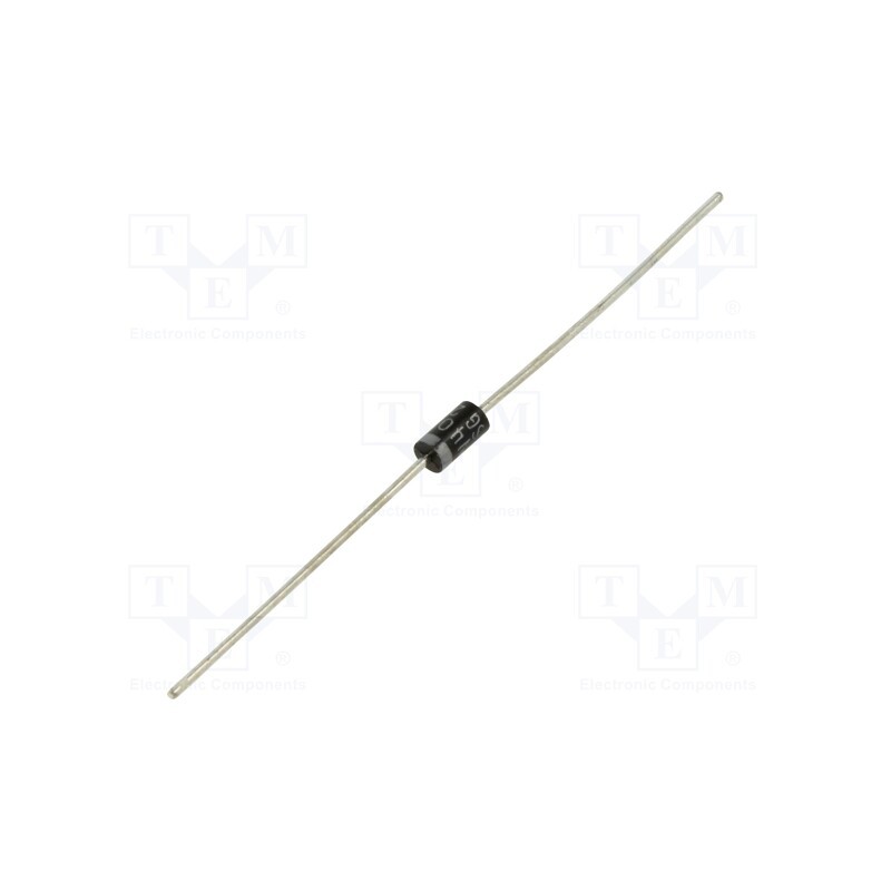 1 pcs x SMC DIODE SOLUTIONS - 1N4004GTA - Diode: rectifying, THT, 400V, 1A, , DO41, Ufmax: 1V, Ir: 5uA