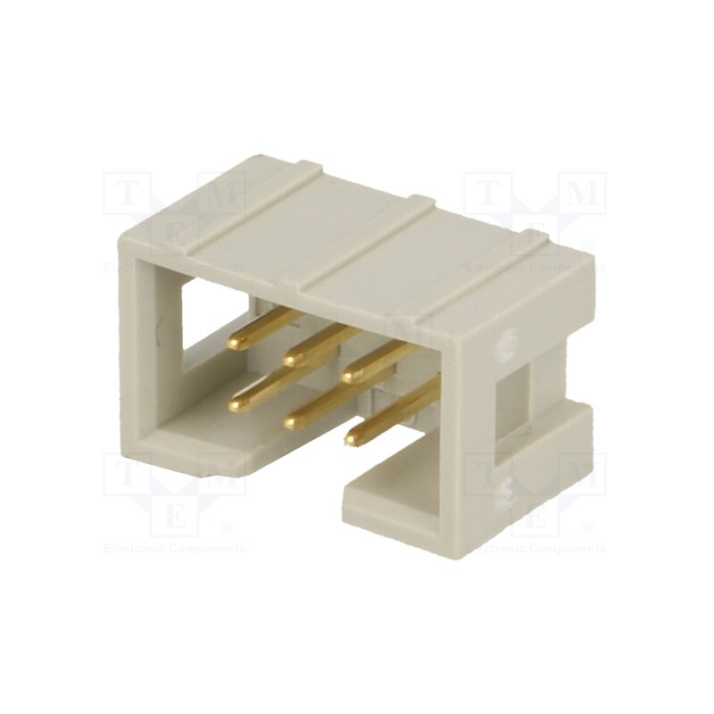 1 pcs x HARTING - 9185067324 - Socket, IDC, male, PIN: 6, straight, THT, 1.27mm, Contacts ph: 2.54mm