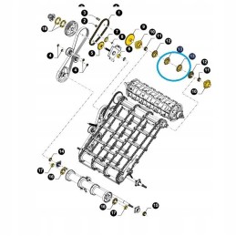 New Holland CR 87665224 CNH chain sprocket