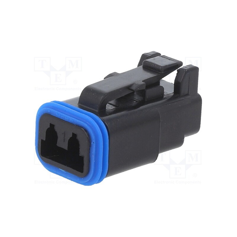 1 pcs x BULGIN - PX0100S02BK - Connector: wire-wire, PX0, female, plug, for cable, PIN: 2, black
