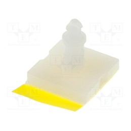 10 pcs x ESSENTRA - CBSBT-6-01A2-RT - Self-adhesive holder, polyamide, L: 9.53mm, Ø2: 2.54mm