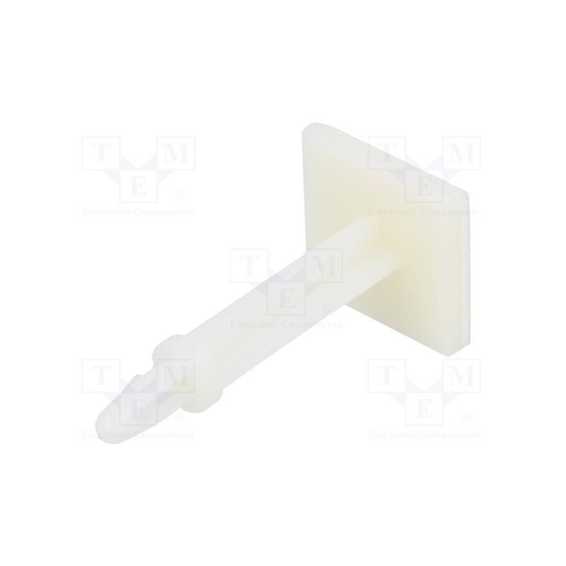 10 pcs x DREMEC - 8GB07V41000 - PCB distance, polyamide, L: 28.6mm, self-adhesive,snap fastener