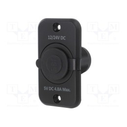 1 pcs x SCI - A13-226194B2 - USB power supply, USB A socket x2, Sup.volt: 12÷24VDC, 5V/2.4A