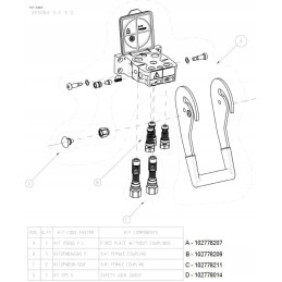 101895032 header hydraulic connector