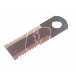 Toothed forage harvester knife 166x50x5mm fi25mm rs42243