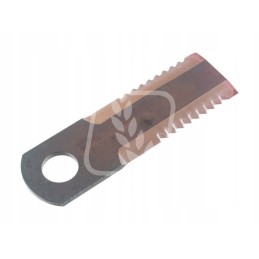 Toothed forage harvester knife 166x50x5mm fi25mm rs42243