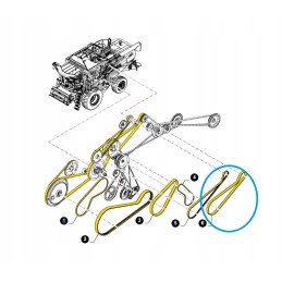 New Holland CX 84057914 running belt