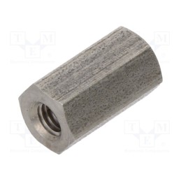 10 pcs x DREMEC - 144X10 - Screwed spacer sleeve, 10mm, Int.thread: M3, hexagonal