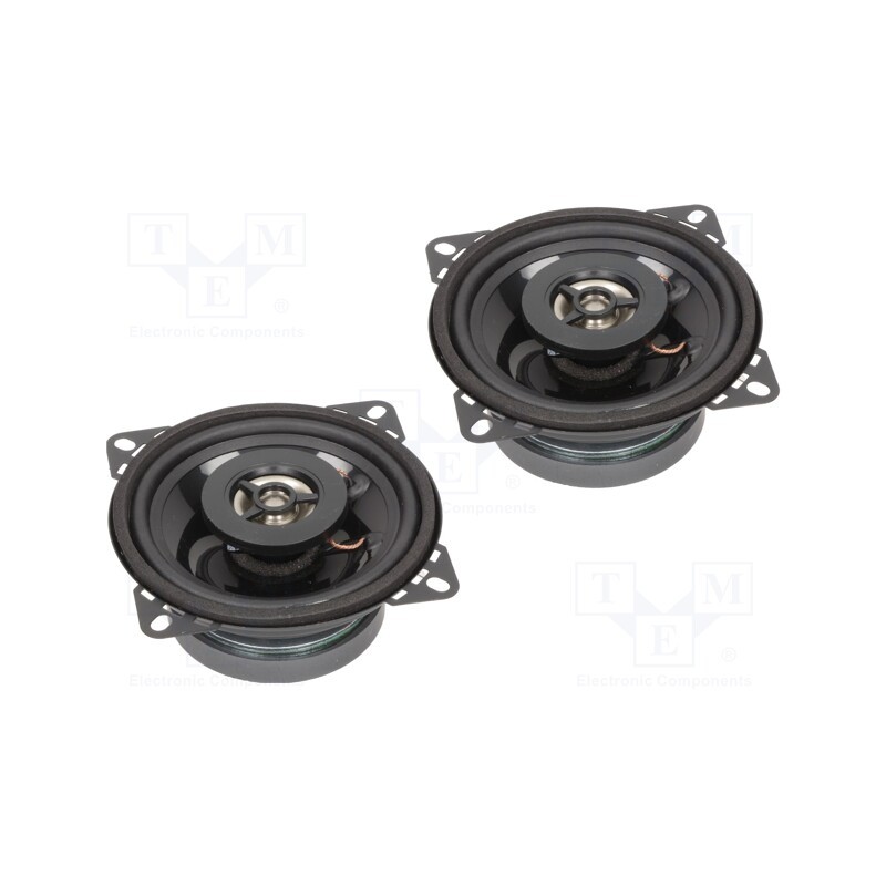 1 set x CL ITALIA - CL-018100 - Car loudspeakers, two-way, 100mm, 100W, 80÷20000Hz, 4Ω, 87dB, 2pcs.