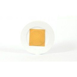 White round reflector, glued