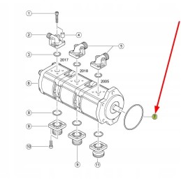 216159 0 hydraulic pump o-ring