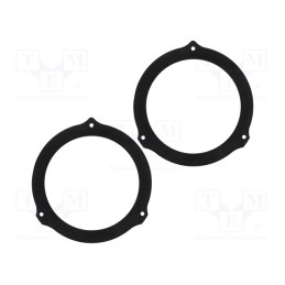 1 set x BASSER - DMFORD03 - Spacer ring, MDF, 165mm, Ford, impregnated, 2pcs.