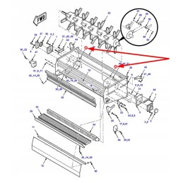71424337 straw chopper shaft cover