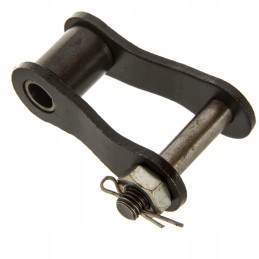 Connector link bent bison throat chain