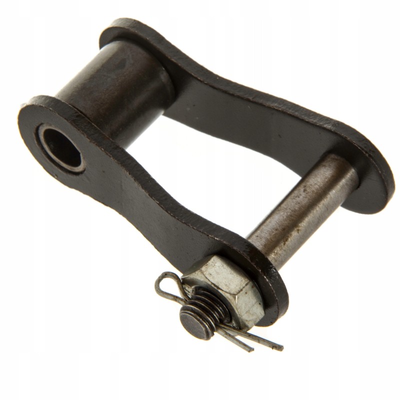 Connector link bent bison throat chain