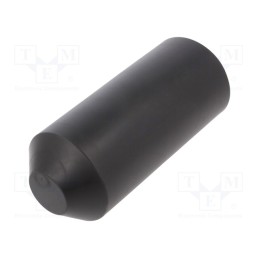1 pcs x HELLERMANNTYTON - 416-15035 - Heat shrink cap, glued, 63mm, black, crosslinked polyolefin POX