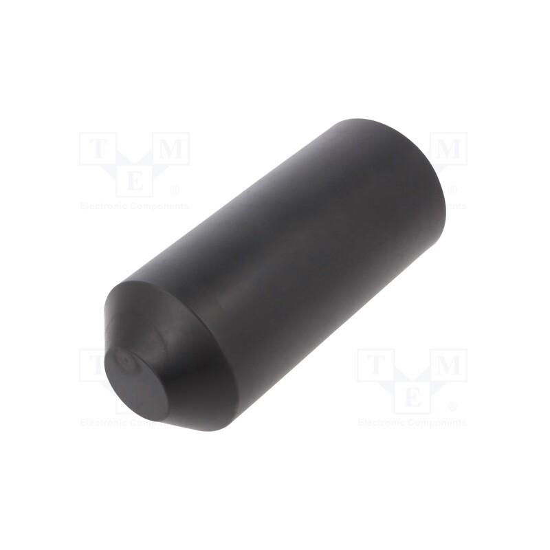 1 pcs x HELLERMANNTYTON - 416-15035 - Heat shrink cap, glued, 63mm, black, crosslinked polyolefin POX