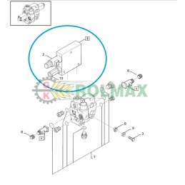 Hydraulic valve new holland 9831828