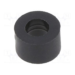 10 pcs x DREMEC - 388/4.2X05 - Spacer sleeve, cylindrical, polyamide, L: 5mm, Øout: 8mm, black