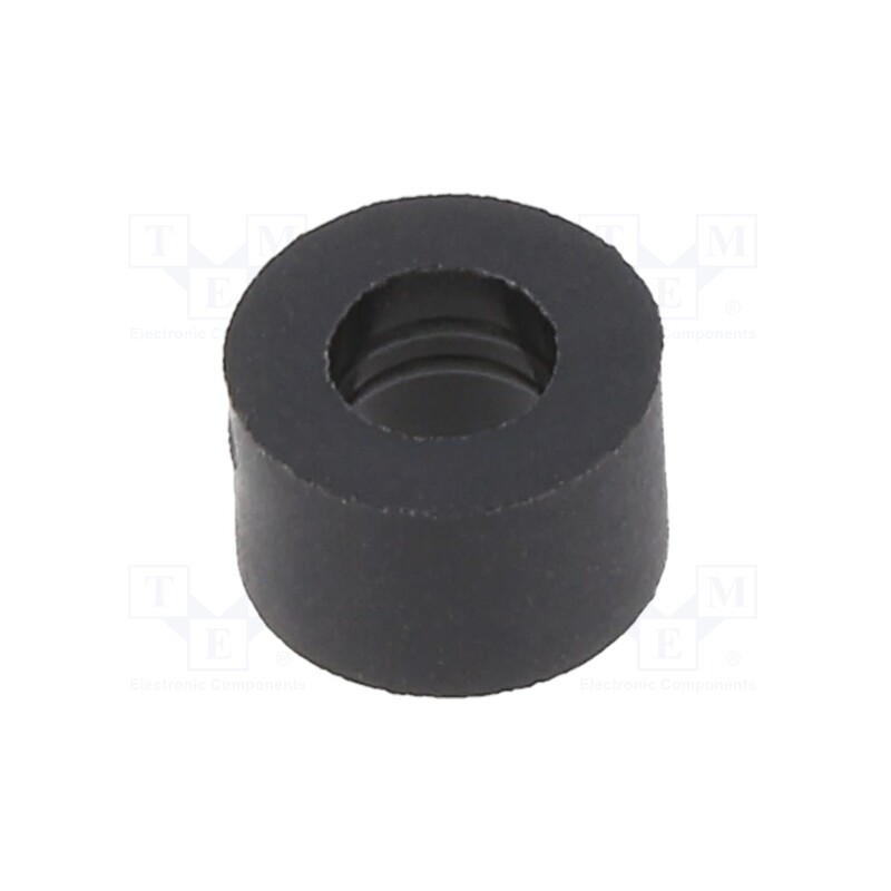 10 pcs x DREMEC - 388/4.2X05 - Spacer sleeve, cylindrical, polyamide, L: 5mm, Øout: 8mm, black