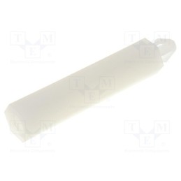 10 pcs x FIX&FASTEN - FIX-MAE-26TV - PCB distance, polyamide, L: 26mm, natural, Spanner: 5.5mm