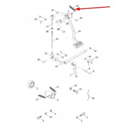 Td800 43 01 pedal spring