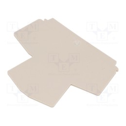 1 pcs x WEIDMu00dcLLER - 1059100000 WAP WDK2.5 - End plate, beige, W, WDK2.5